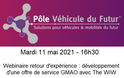 Webinaire développement d’une offre de service GMAO – 11 mai 2021