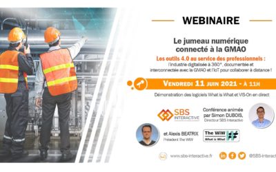 Webinaire « le jumeau numérique connecté à la GMAO » – 11 juin 2021