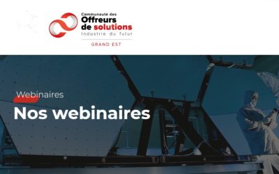 Les Offreurs de Solutions vous proposent une série de webinaires sur l’industrie 4.0