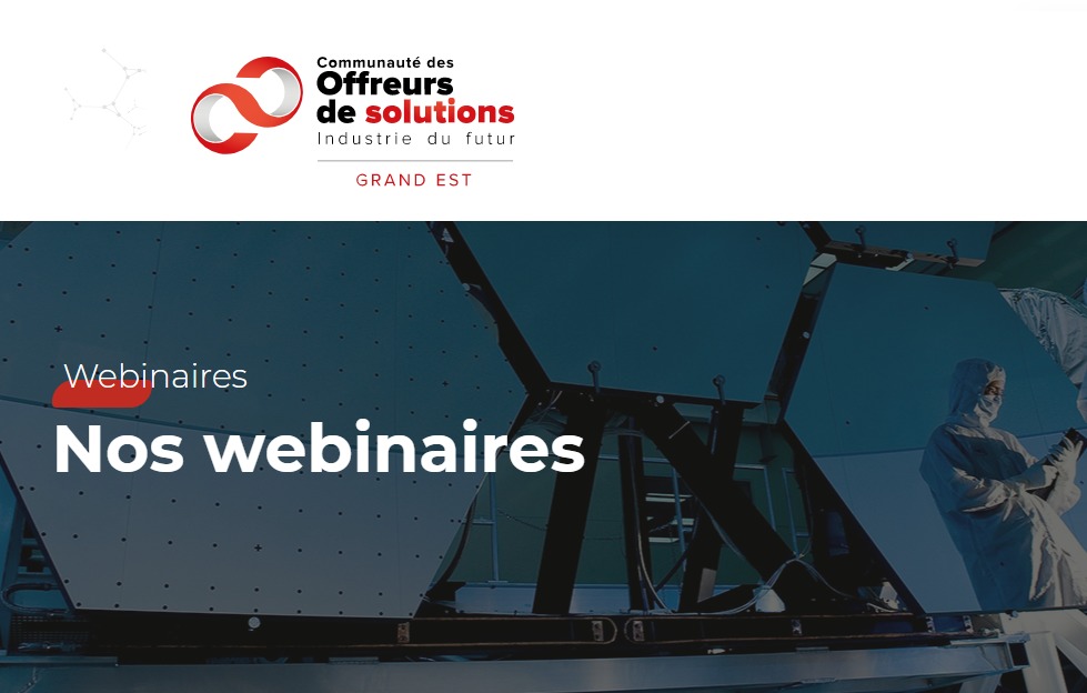Les webinaires industrie 4.0 des offreurs de solutions