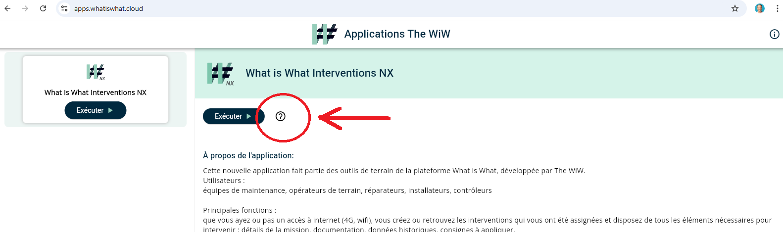 Le magasin d'application mobile PWA de The WiW