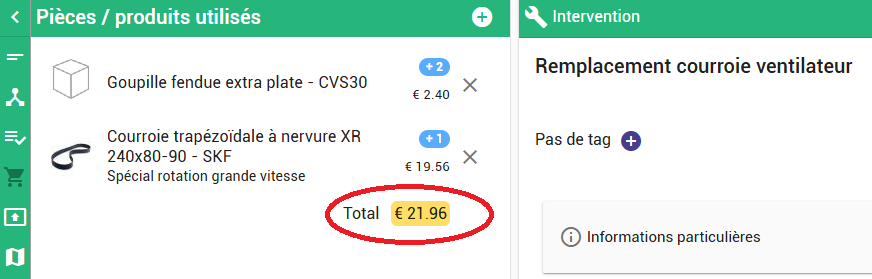 Coût inter Coût inter