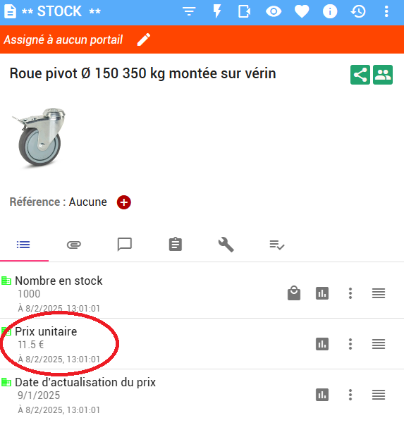 Fiche roue Notif interne